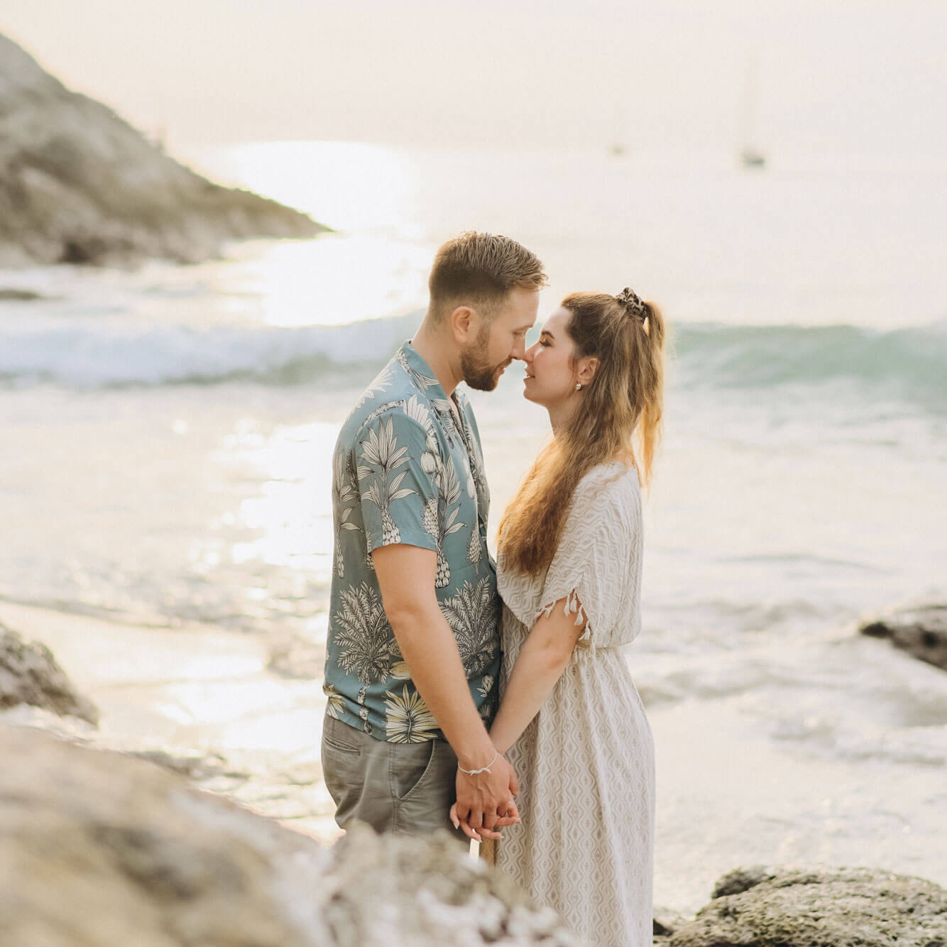 Phuket proposal photoshoot at sunset
